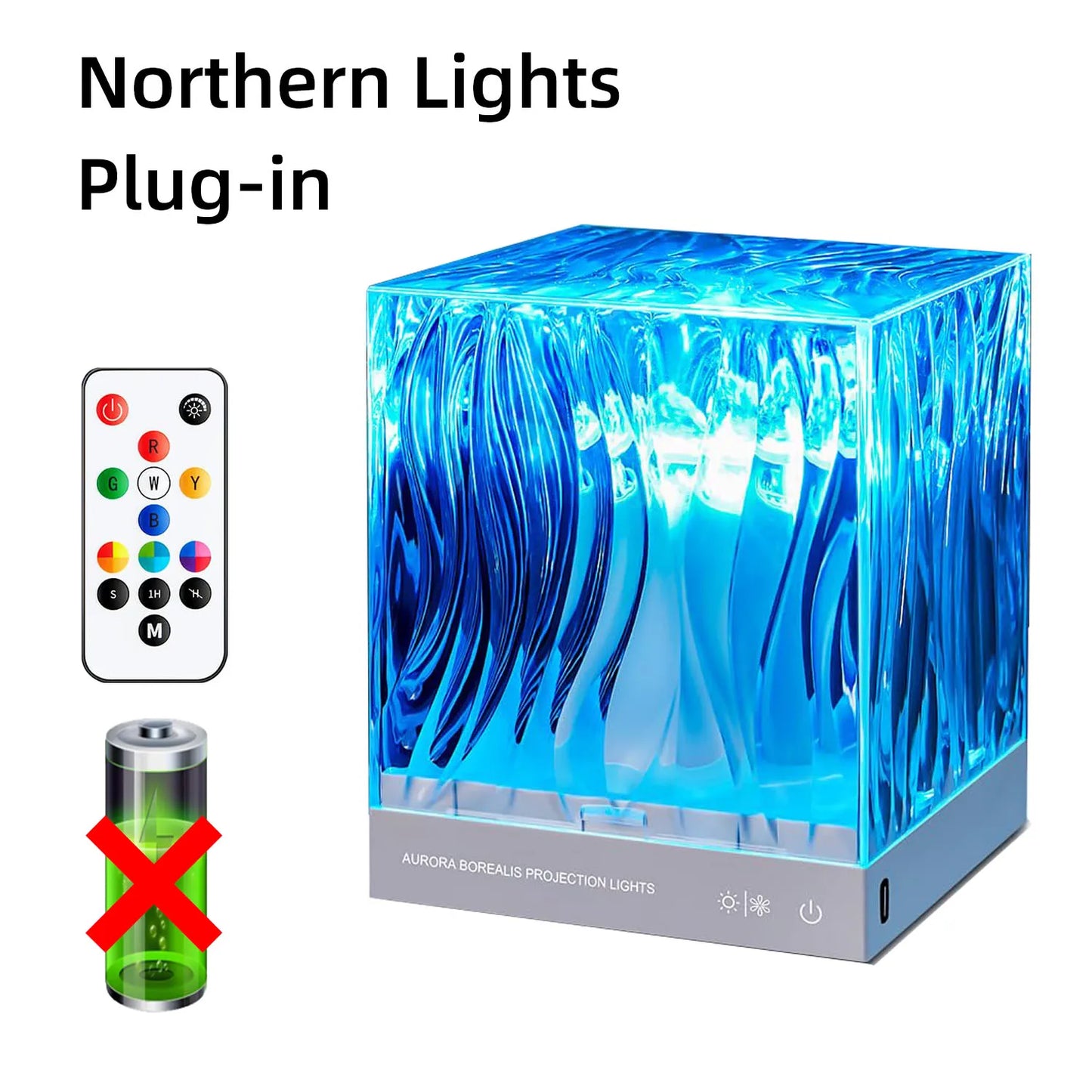 Northern Light & Ocean Projector Lamp – Create a Starry Sky Effect, Vibrant Lighting for Parties, Room Decor, and Unique Gift Ideas.