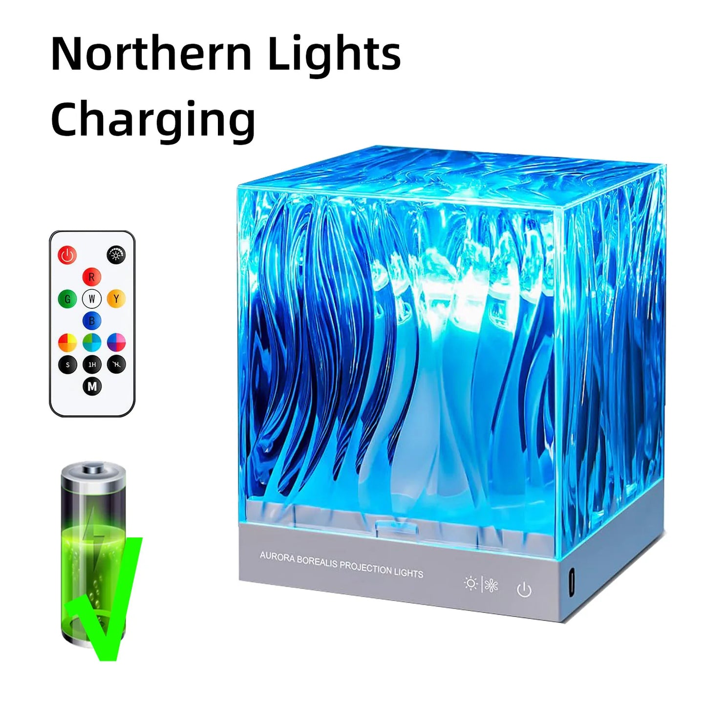 Northern Light & Ocean Projector Lamp – Create a Starry Sky Effect, Vibrant Lighting for Parties, Room Decor, and Unique Gift Ideas.